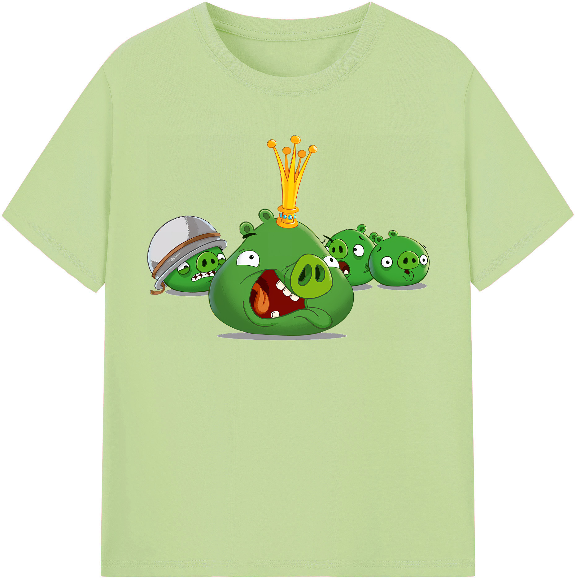 （画像用） Angry Birds アングリーバード 綿100％半袖Tシャツ（フロントプリント）